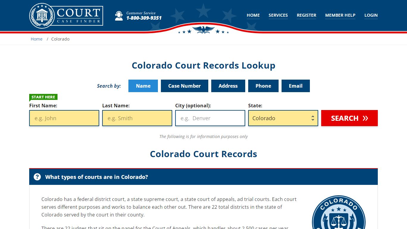 Colorado Court Records Lookup - CO Court Case Search